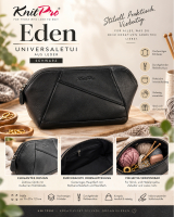 KnitPro Eden Leder Universaletui schwarz