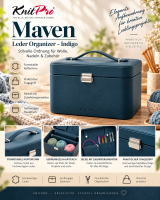 KnitPro Maven Leder Organizer indigo