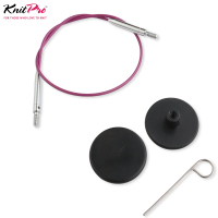KnitPro Nadeleile Edelstahl 360 lila silber