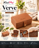 KnitPro Verve Leder Zubeh�r-Euti cognac