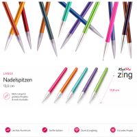 KnitPro Zing Nadelspitzen 13cm