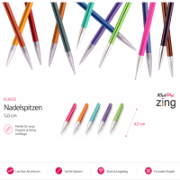 KnitPro Zing Nadelspitzen 5cm