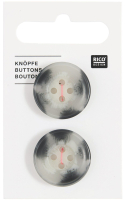 Knopf Beige Grau strukturiert 22mm