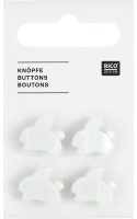Knopf Hschen Weiss 15mm