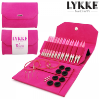 Lykke Blush Nadelspitzen-Set Fuchsia