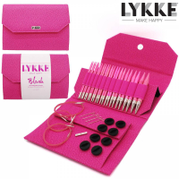 Lykke Blush Nadelspitzen-Set Magenta