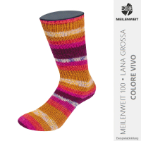 Meilenweit 100 Colore Vivo Lana Grossa