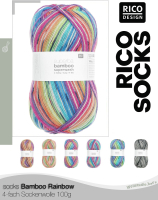 Rico Sockenwolle Superba Bamboo Rainbow